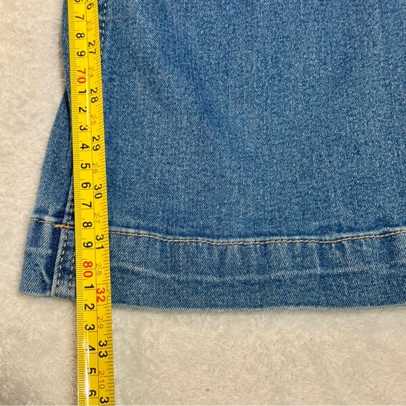 Fashion Nova Denim Jumpsuit XS Zip Front Short Sleeve One Piece - Picture 7 of 9